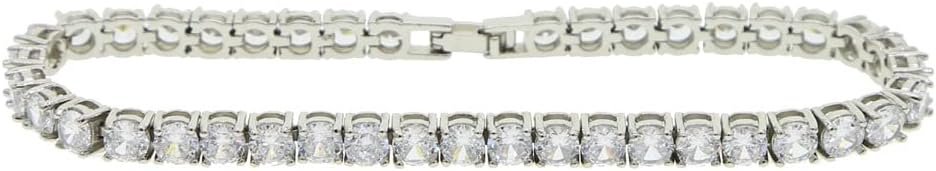 14K Gold Moissanite Tennis Anklet for Women, 5mm Wide, 9-10in Length, Delicate Summer Jewelry Gift - Image 2