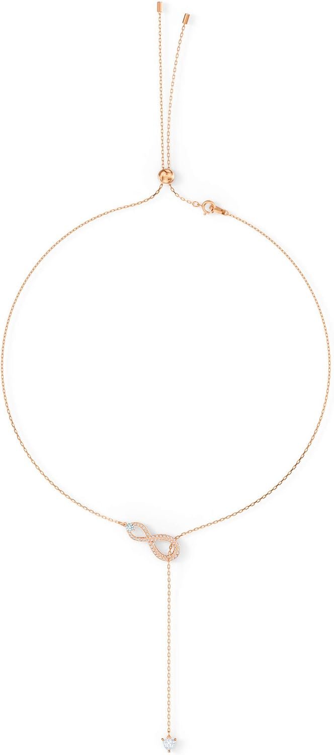 Jewelry Collection, Bracelets & Necklaces, Rhodium & Rose Gold Tone Finish, Clear Crystals - Image 2