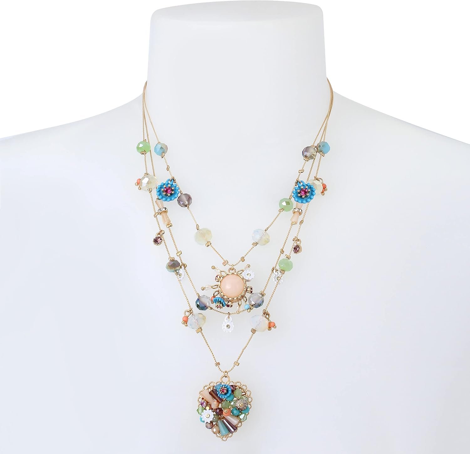 Women Butterfly Charms Layered Necklace - Image 2