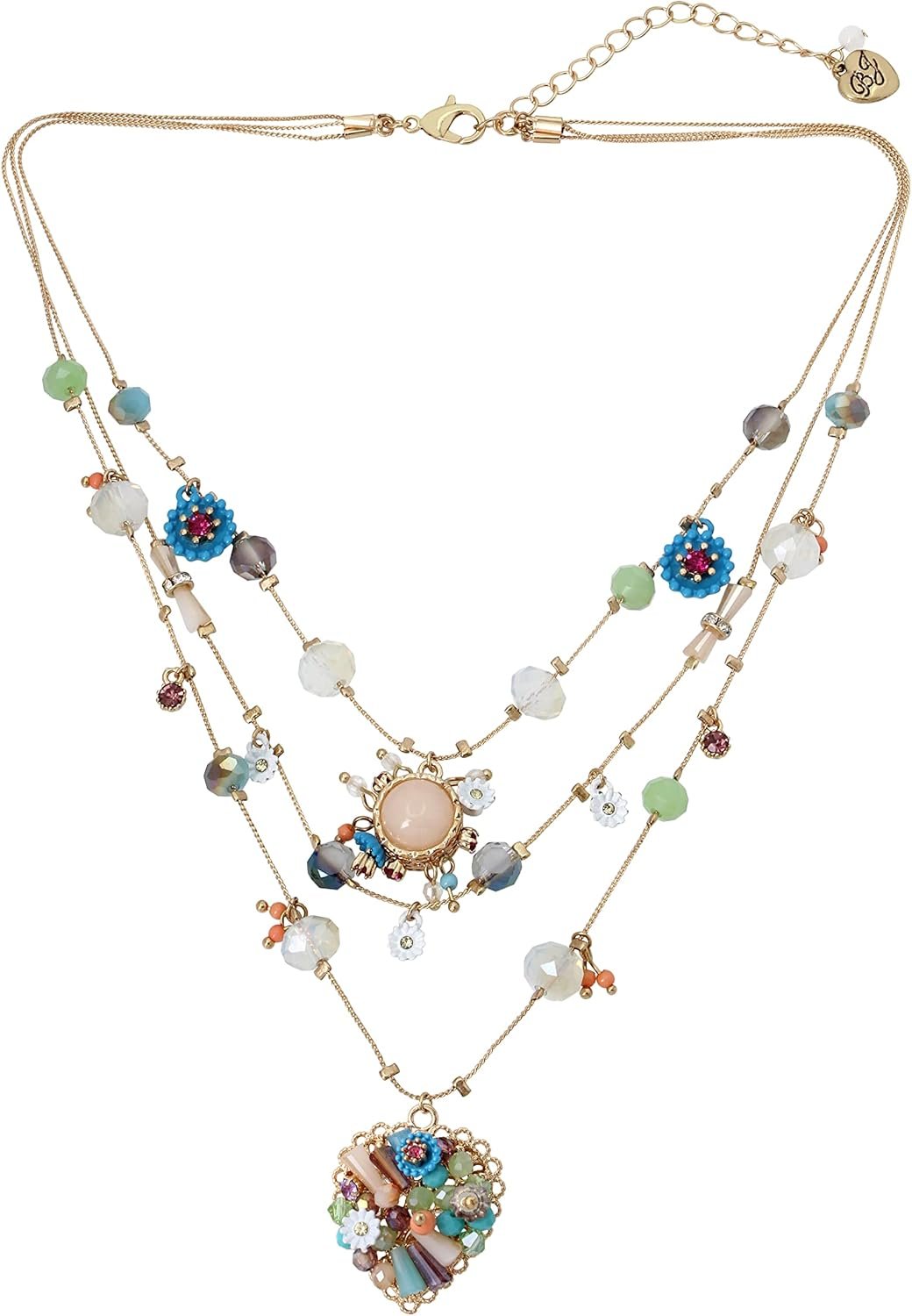 Women Butterfly Charms Layered Necklace